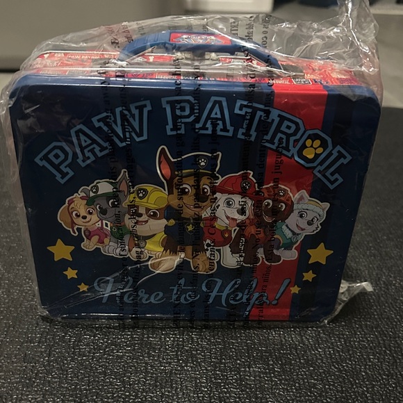 NWT Paw Patrol Blue and Red Lunch Box - Picture 1 of 8